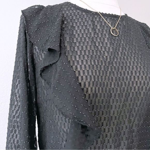 Sheer Black Top — Bar III - Picture 2 of 5